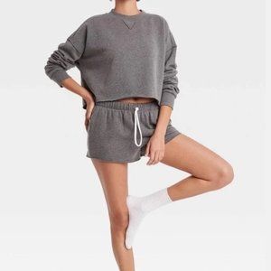 Colsie Women's Fleece Lounge Gray Set Medium